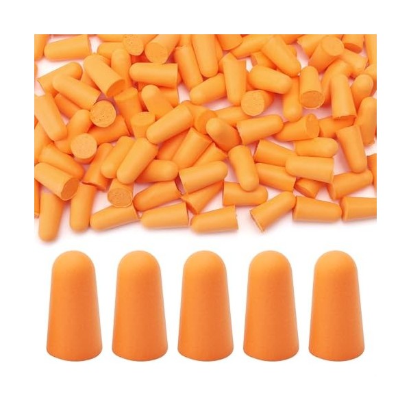 Lot de 50 paires de bouchons doreilles anti-bruit pour dormir - En mousse ultra douce - Réduction du bruit - Convient pour u