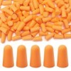 Lot de 50 paires de bouchons doreilles anti-bruit pour dormir - En mousse ultra douce - Réduction du bruit - Convient pour u