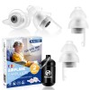 Naiicute Bouchons doreilles pour enfants 6 à 12 ans – 2 paires de bouchons doreille en silicone pour compenser la pressio