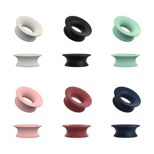 Bamyli Lot de 12 bouchons doreille en silicone pour le contrôle quotidien - Pour voyage, maison, bureau, bibliothèque 6 cou