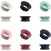 Bamyli Lot de 12 bouchons doreille en silicone pour le contrôle quotidien - Pour voyage, maison, bureau, bibliothèque 6 cou