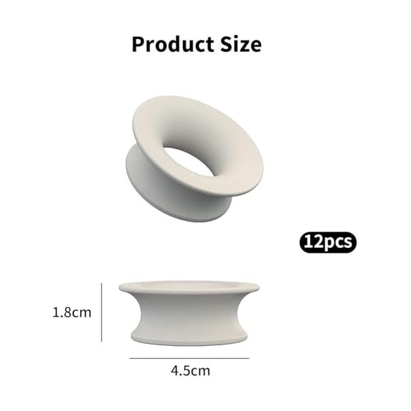 Bamyli Lot de 12 bouchons doreille en silicone pour le contrôle quotidien - Pour voyage, maison, bureau, bibliothèque 6 cou