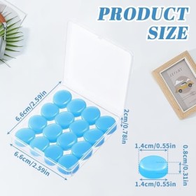 Bouchons doreilles, 16 pièces Bouchons doreilles pour dormir Bouchons doreilles antibruit Bouchons doreilles en silicone 