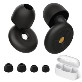 Bouchons D’Oreilles Anti Bruit Réutilisables, Bouchon Oreille Réduction de Bruit 24 dB SNR, pour Dormir, Travailler, Voyager 