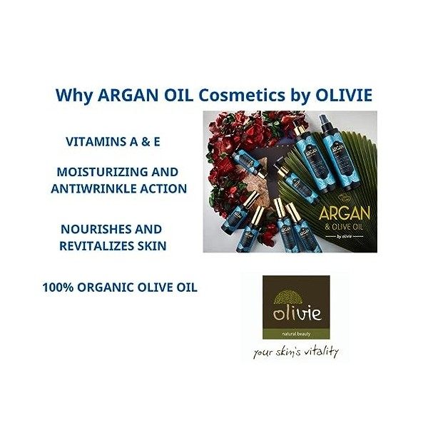 Olivie…Natural Beauty! Huile dArgan 3In1 Beauté Huile Hydratante et Anioxydant, 200 ml, 1 Unité