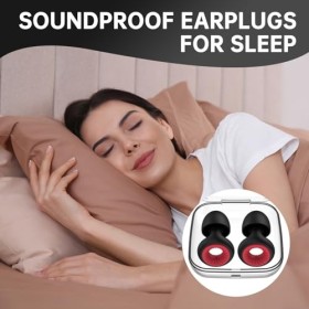 Thoquene Bouchons doreilles anti-ronflement réutilisables super doux pour dormir la nuit