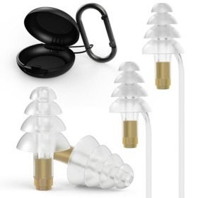 Lot de 2 paires de bouchons doreille avion pour enfants de 6 ans et plus et adultes / petits conduits auditifs réutilisables