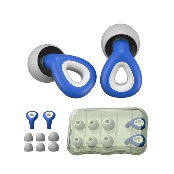 Bouchons doreilles réutilisables pour le sommeil et la concentration, anti-bruit, avec fonction flottante et imperméable ro S...