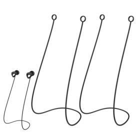 Lot de 2 câbles de connexion pour bouchons doreille - Cordon en silicone flexible - Fonctionne avec la plupart des bouchons 