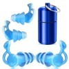 Saleependent 2 Paires Bouchon dOreille pour Dormir, Réutilisable et Lavable