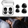 Bouchons doreilles pour dormir, silencieux, anti-ronflement, 2 paires dembouts réutilisables, en silicone, pour protection 