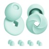 FIORENZAS Bouchons doreille pour dormir en silicone – Bouchons réutilisables isolants anti-humeur pour la nuit vert eau, t