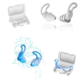 Bouchons doreille en silicone pour le sommeil – Protection auditive super douce et réutilisable en silicone souple pour rédu