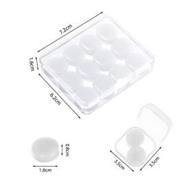 7 paires bouchons doreille en silicone bouchons doreille pour dorme, bouchons doreilles antibruit souple Modèle réutilisab