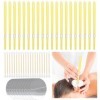 BORISCA 20 PCS Bougie dOreilles, Bougie Oreille Nettoyante + 10 Disques de Protection + 20 Swabs, Bougies Doreilles Naturell