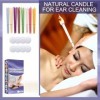 Bougie Oreilles Nettoyante,Bougies pour les Oreilles,Bougies Auriculaires en Cire d’Abeille Naturelle,Bougie en Cire Auricula
