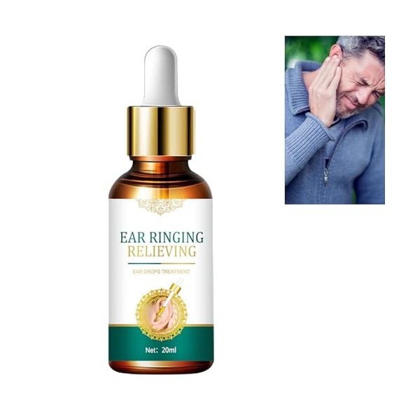 Gouttes pour les oreilles pour les acouphènes, huile pour le soin des oreilles, pour soulager les acouphènes, gouttes pour le