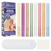 16 pièces toutes les bougies doreille naturelles cônes de bougie en cire dabeille 8 couleurs ,parfumées，Bougie Auriculaire