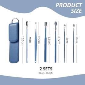2 Ensembles De Kits De Nettoyage Des Oreilles, Outils DÉlimination Du Cérumen, Nettoyeurs DOreilles Portables, Adaptés Aux 