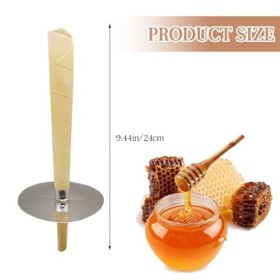 EIHI Bougie Oreille Nettoyante, Bougie doreille,10 pièces, Naturelle, avec 5 Disques de Protection