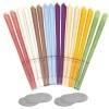 16 Pièces Bougies d’Oreilles, Bougie en Cire Auriculaire, Kit de Nettoyage d’oreille, Bougies doreille Dissolvant avec 6 Dis