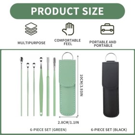 WUERKIYA Set de Cure-Oreilles pour Adultes - Racloir à Oreille, Nettoyeur dOreilles, Oriculi, Curette Oreille: Le choix parf
