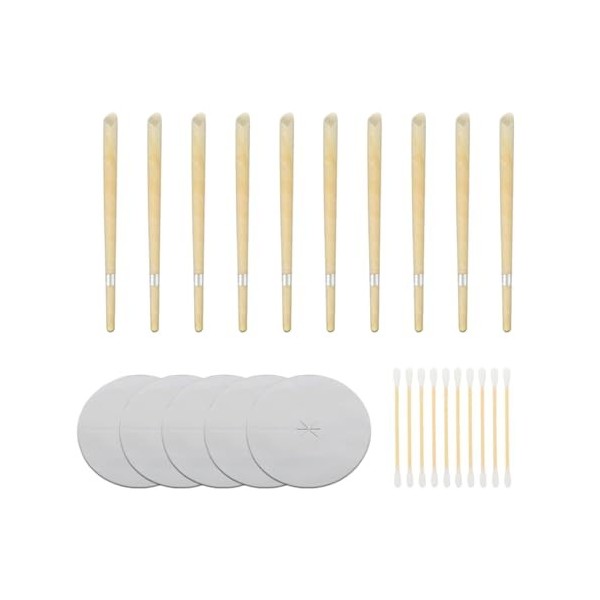 WeddHuis 10 Pièces Bougie en Cire dabeille, Organique Naturelle, Bougies pour Ies Oreilles Nettoyer Le cérumen, Bougie Auric