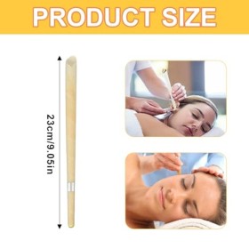 WeddHuis Bougie Oreille Nettoyante,10 pièces,Naturelle,Cylindrical scent,avec 10 Disques de Protection,bougie doreille,auric