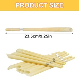 QEQSHQO 10pcs Bougies auriculaires Bougies auriculaires en cire dabeille biologique naturelle pour nettoyer les kits de boug