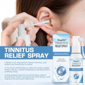 Spray pour le Traitement des Oreilles, Spray Anti-Acouphènes au Cérumen, Gouttes Auriculaires pour les Acouphènes, Spray Anti