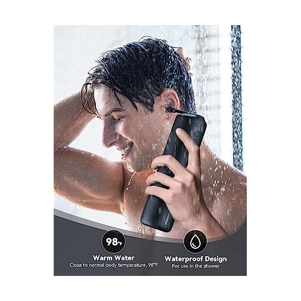 Kit délimination de la cire doreille AOPICK Nettoyeur doreilles électrique avec 4 modes de nettoyage pour une élimination 