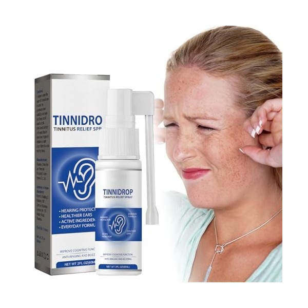 Tinnitus Relief Spray, Spray Anti-Acouphènes, Spray pour Soulager les Acouphènes, Spray pour le Soulagement des Acouphènes, S