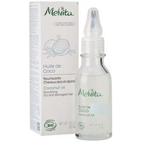 Melvita - Huile de Coco Bio - Soin Visage, Corps et Cheveux - Soin Réparateur Nutrition Intense - Pressée à Froid - Certifié 