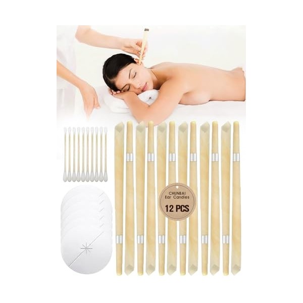 Bougies pour Les Oreilles, CHUNBAI® Bougie Oreilles, Bougie Oreille, Bougie d oreille, Bougie Auriculaire, Bougie Oreille Net