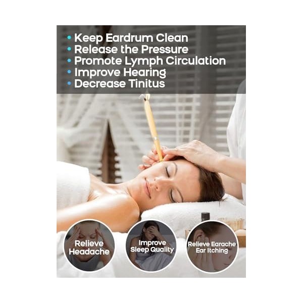 Bougies pour Les Oreilles, CHUNBAI® Bougie Oreilles, Bougie Oreille, Bougie d oreille, Bougie Auriculaire, Bougie Oreille Net