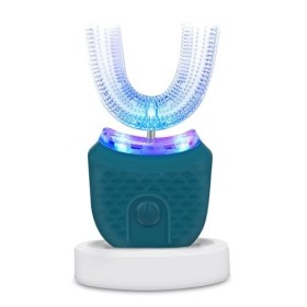 Brosse à dents électrique à ultrasons pour adultes, en forme de U, bouche entière, nettoyage à 360 °, blanchiment des dents, 