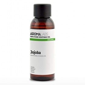 BIO - Huile végétale JOJOBA - 50mL - 100% Pure, Naturelle, Pressée à froid et Certifiée Cosmos - AROMA LABS Marque Française