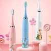 Brosse à dents électrique pour enfants à feuilles caduques 4 modes