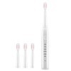 FARUTA Brosse à dents électrique, brosse à dents rechargeable par USB, brosse à dents de voyage avec 4 têtes de rechange pour