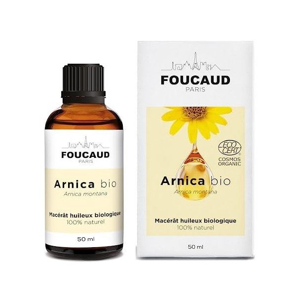 FOUCAUD | Macérât Arnica | Arnica montana | BIO | 100% naturelle |APAISANT | SOULAGE AVANT/APRES EFFORT | DIMINUE LES BLEUS |