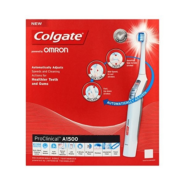 Colgate ProClinical A1500 Brosse à dents électrique rechargeable Blanc