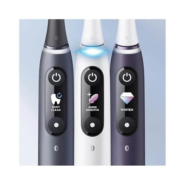 Oral-B IO 8 Brosse à Dents électrique avec Technologie aimantée et 2 brosses, 6 Modes de brossage pour Soins dentaires, écran