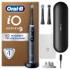 Oral-B iO 9 Brosse À Dents Électrique Noire, Un Capteur De Pression Pour Protéger Les Gencives Sensibles, Des Accessoires, 2 