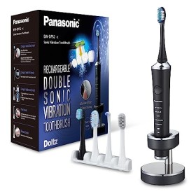 Panasonic - Personalcare EW-DP52-K803 | Brosse à Dents Électrique - Doubles vibrations soniques 45-90 min dutilisation 5 acc