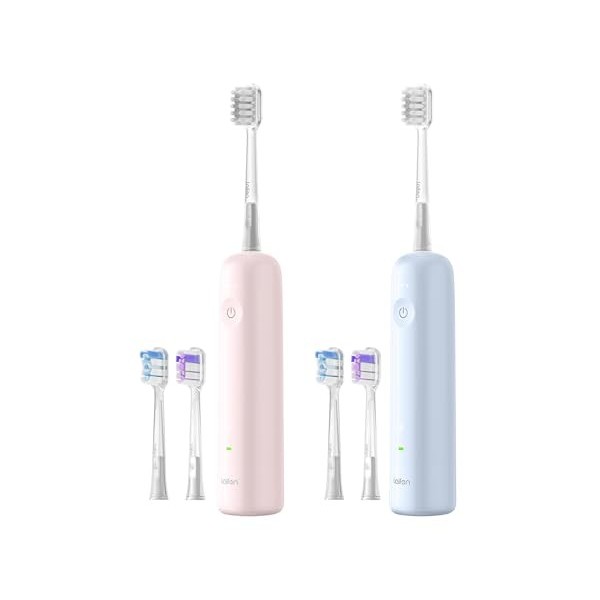 Laifen Wave Electric Toothbrus ABS Rosa with Laifen Wave Electric Toothbrus ABS Blau 