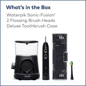 Waterpik Sonic-Fusion Brosse à dents à fil dentaire Noir