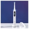 Oral-B iO 8 Duopack Brosse à Dents Électrique Rechargeable avec 2 Manches Intelligence Artificielle, Blanc et Violet, 2 Bross