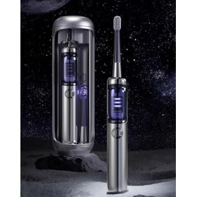 JIMOK Brosse à dents électrique, brosse à dents électrique sonique oscillante et vibratoire pour adultes avec 3 têtes de bros