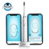 Blu Smart Brosse à dents électrique sans fil avec application, pour adultes et hommes 40 000 coups de brosse par minute, minu