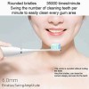 NCRD Brosse à dents électrique Brosse à dents brosse à dents USB Chargement des 30 derniers jours 5 Modes Timer intelligent a